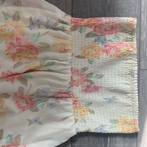 Long White Flower Dress